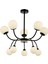 Avonnı AV-60386-10BSY Siyah Boyalı Modern Avize G9 Metal Cam 80CM 1