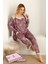 Sabahlıklıklı 3 Parça Çeyizlik Kutulu Kadın Pijama Takımı- Dantelli Kutulu Kadın Pijama- Geniş Beden Aralığı 1