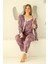 Sabahlıklıklı 3 Parça Çeyizlik Kutulu Kadın Pijama Takımı- Dantelli Kutulu Kadın Pijama- Geniş Beden Aralığı 3