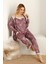 Sabahlıklıklı 3 Parça Çeyizlik Kutulu Kadın Pijama Takımı- Dantelli Kutulu Kadın Pijama- Geniş Beden Aralığı 4