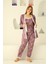 Sabahlıklıklı 3 Parça Çeyizlik Kutulu Kadın Pijama Takımı- Dantelli Kutulu Kadın Pijama- Geniş Beden Aralığı 5