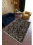 Salon Halısı Spor Gri Gri Yolluk Kaymaz Yuvarlak Oval Kesme Ince Yıkanabilir Halı 1