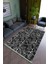 Salon Halısı Modern Siyah Beyaz Yolluk Kaymaz Yuvarlak Oval Kesme Ince Yıkanabilir Halı 1