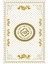 Salon Halısı Otantik Altın Gold Yolluk Kaymaz Yuvarlak Oval Kesme Ince Yıkanabilir Halı 2