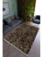 Salon Halısı Modern Turuncu Yolluk Kaymaz Yuvarlak Oval Kesme Ince Yıkanabilir Halı 1