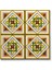 10X10 Desenli Dekoratif Seramik 5'li 1 Paket ICS167 2
