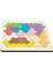 Ahşap Altıgen Petek Blok 11 Parçalı Puzzle 2