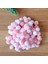 Somon-beyaz peluş ponpon, 1.5 cm 50 adet 1