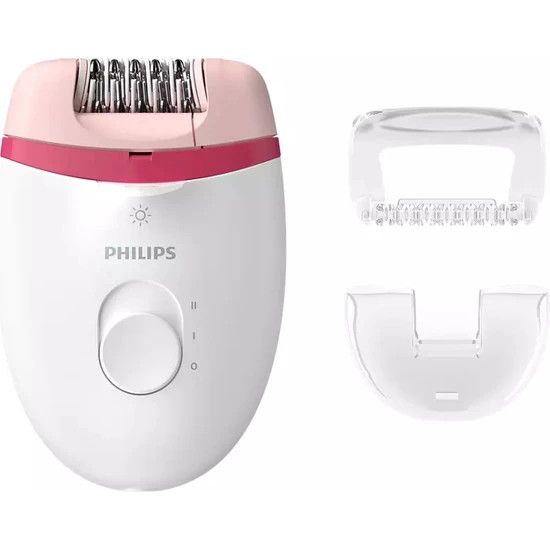 Philips Essential Compact Series LED Aydınlatma, 15 V Çantalı Epilatör, Multicolor