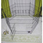 Orbo Bilgin Panel Çit 64x56 cm 6 Parça Kedi ve Köpekler İçin Dayanıklı Metal Yapı