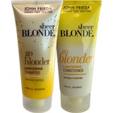 John Frieda Go Blonder Lightening Şampuan + Saç Kremi Seyahat Boy 50 ml