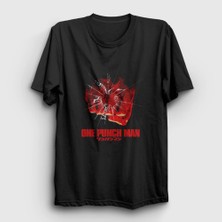 Presmono Unisex Siyah Hit Anime One Punch Man T-Shirt