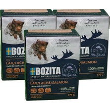 Bozita Somonlu Yaş Köpek Maması 3 Adet