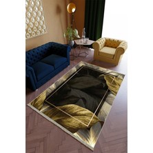 10 Post Online Salon Halısı Spor Altın Yeşil Yolluk Kaymaz Yuvarlak Oval Kesme Ince Yıkanabilir Halı