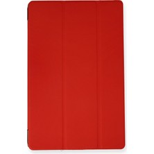 Happycase Samsung Galaxy P610 Tab S6 Lite 10.4 Kılıf Tablet Smart Kılıf - Kırmızı