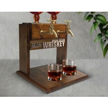 Bk Gift Kişiye Özel Kabartma Isimli Çift Musluklu Doğal Ahşap Viski Standı, Içki Standı, Doğum Günü Hediyesi, Ev Hediyesi, Erkek Hediye-33