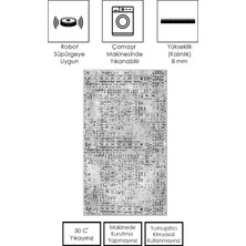 Ruglod Makinede Yıkanabilir Kaymaz Taban Leke Tutmaz  Salon Halısı Mutfak Halısı Ve Yolluk