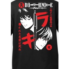 MMC Wedday Siyah Anime Kısa Kollu Oversize Pamuklu T-Shirt Weds5