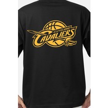 MMC Wedday Siyah Cavaliers Nba Basketbol Oversize Pamuklu T-Shirt We