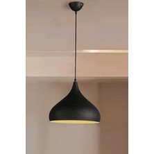 Riolight  Modern2 Siyah Oda,mutfak,cafeler Için Tekli Metal Sarkıt Avize