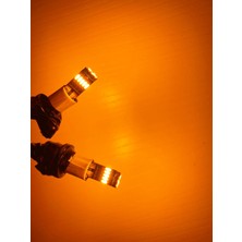 EKT Turuncu 15 LED T10 Park Ampulü, Plaka, Tavan, Iç Ortam Aydınlatma Dipsiz LED Ampül 15 Ledli
