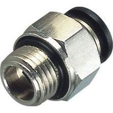 Hpcenter 1/8-Ø8 Pnömatik Düz Rekor - 2 Adet