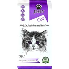 Jessy Yetişkin Kedi Maması Gurme Karışık 15 kg