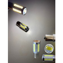 Beyaz 33 LED Tek Duy Pro LED Ampul Geri Vites, Sinyal, Stop Ampulü Tek Duy 93 Tip