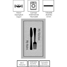 Makinede Yıkanabilir Kaymaz Taban Leke Tutmaz  Mutfak Halısı ve  Mutfak Yolluk