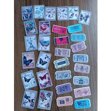 EyER Shoping Vintage Eskitme Pul Etiket Sticker Bullet Journal Için Uygundur