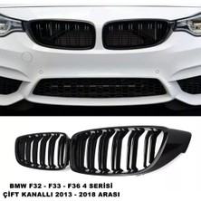 Caraks Bmw F32 4 Serisi M4 Ön Panjur Izgara Böbrek Çift Kanal 4 Seri Tüm Kasalar Piano Black 1.kalite