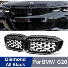 Caraks Bmw G20 3 Serisi Diamond Ön Panjur Izgara Böbrek Piano Black 2019 Sonrası 1. Kalite - Caraks