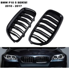 Caraks Bmw F10 5 Serisi Ön Panjur Izgara Böbrek Çift Kanal 2010 - 2017 Arası Piano Black  1. Kalite -Caraks