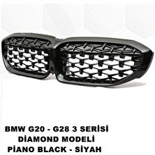 Caraks Bmw G28 3 Serisi Diamond Ön Panjur Izgara Böbrek Piano Black 2019 Sonrası 1. Kalite - Caraks