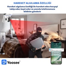 Yoosee Kablosuz Full Hd 1080P Wifi Ip 5 Antenli Kablosuz 355° Bebek Izleme Güvenlik Kamerası