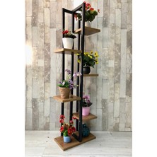Adım Shops Dekoratif Dikey Saksılık, Çiçeklik, Raf, Bahçe Mobilya, Hediyelik Çiçek Rafı