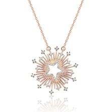 Lilarote Güneş Yıldız Altın Kolye