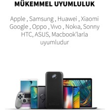 Micropack Alüminyum Kasa 10000 mAh 1x Micro 2x USB-A 1x USB-C Giriş Çıkış PB-10KL Hızlı Şarj Powerbank