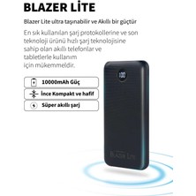 Micropack Alüminyum Kasa 10000 mAh 1x Micro 2x USB-A 1x USB-C Giriş Çıkış PB-10KL Hızlı Şarj Powerbank