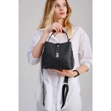 Just Polo Kilit Detaylı Kadın Cüzdan ve Omuz Çanta Kombini PBU4002-1004