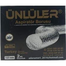 Ünlüler Aspiratör Borusu 2 M 127 mm