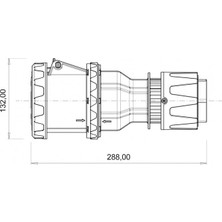 Bemis IP67 Cee Norm 4/125A Pilotlu Uzatma Priz 380V - 450V BC3-6504-7312