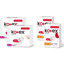 Kotex 56'lı Günlük Ped x 2 Paket 56'lı Ince Günlük x 2 Paket