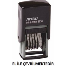 Sırdaş 5830 8308 Numaratör Otomatik Kırtasiye Ürünü El İle Çevirme Özelliği ile