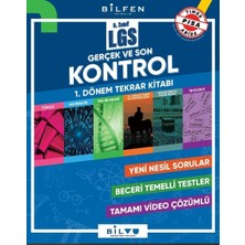 Bilfen Yayınları 8. Sınıf LGS 1. Dönem Gerçek ve Son Kontrol Tekrar Kitabı Yeni