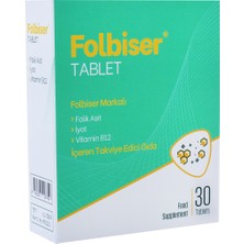 Pharmaser Folbiser Folik Asit Iyot Vitamin B12 Kadın Üreme Sağlığı 30 Tablet