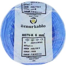 Öznur Kablo Güney Elektrik Kablosu  1x6 Nyaf 100MT