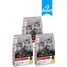 Pro Plan Kitten Junior Tavuklu Yavru Kedi Maması 1,5 kg x 3 Adet