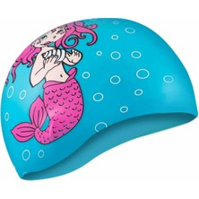 Aqua Speed Swim Cap Kıddıe Mermaid Silikon Bone