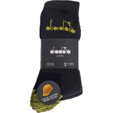 Diadora Prato 3'lü Havlu Çorap Antrasit - Sarı